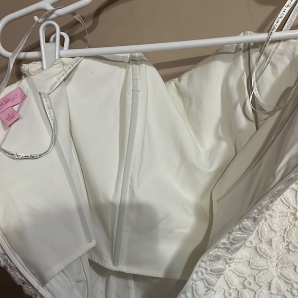 Lilly Pulitzer White “Bowen” Lace Strapless Vintage Floral Dress Size 4 - Picture 11 of 12